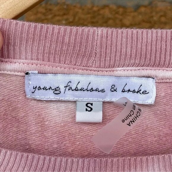 young fabulous and broke tie dye sweatshirt S - Picture 6 of 9
